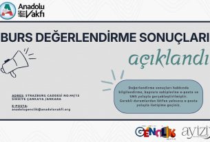Anadolu Eğitim Kültür ve Bilim Vakfı Burs Başvuru Sonuçları Açıklandı